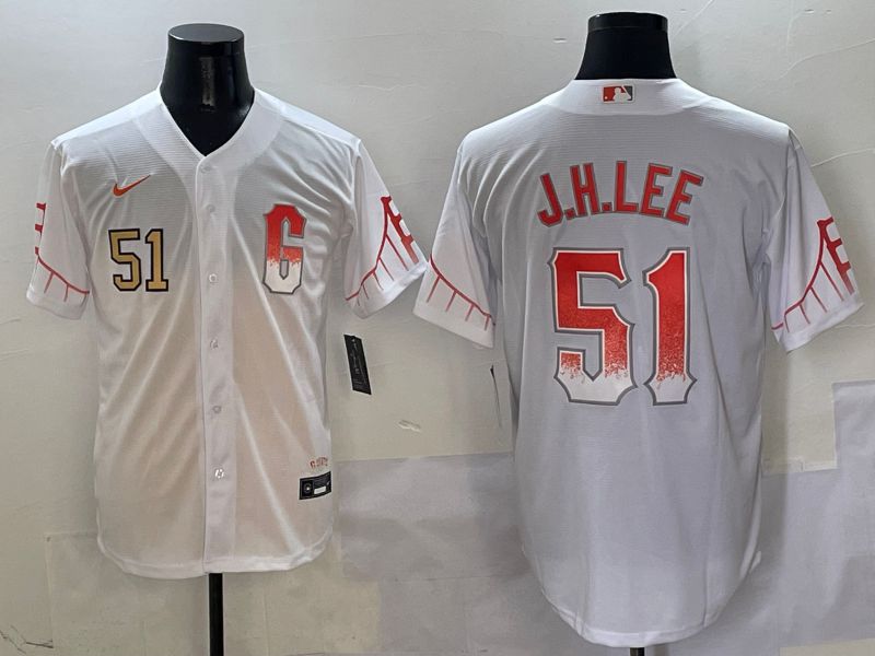 Men San Francisco Giants #51 J.H.Lee White Game Nike 2025 MLB Jersey style 2->san francisco giants->MLB Jersey